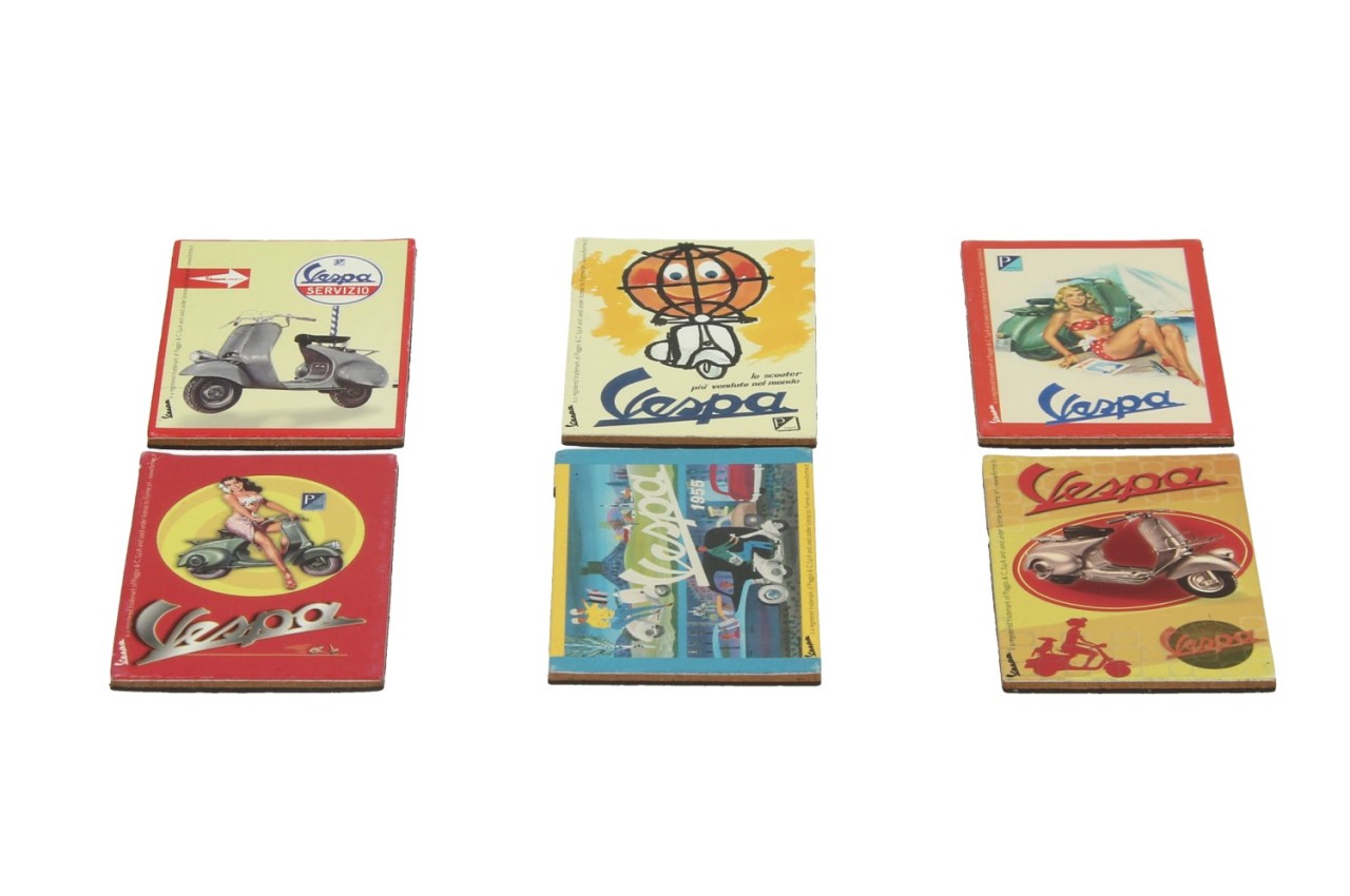 Aimant Vespa, 6 pièces