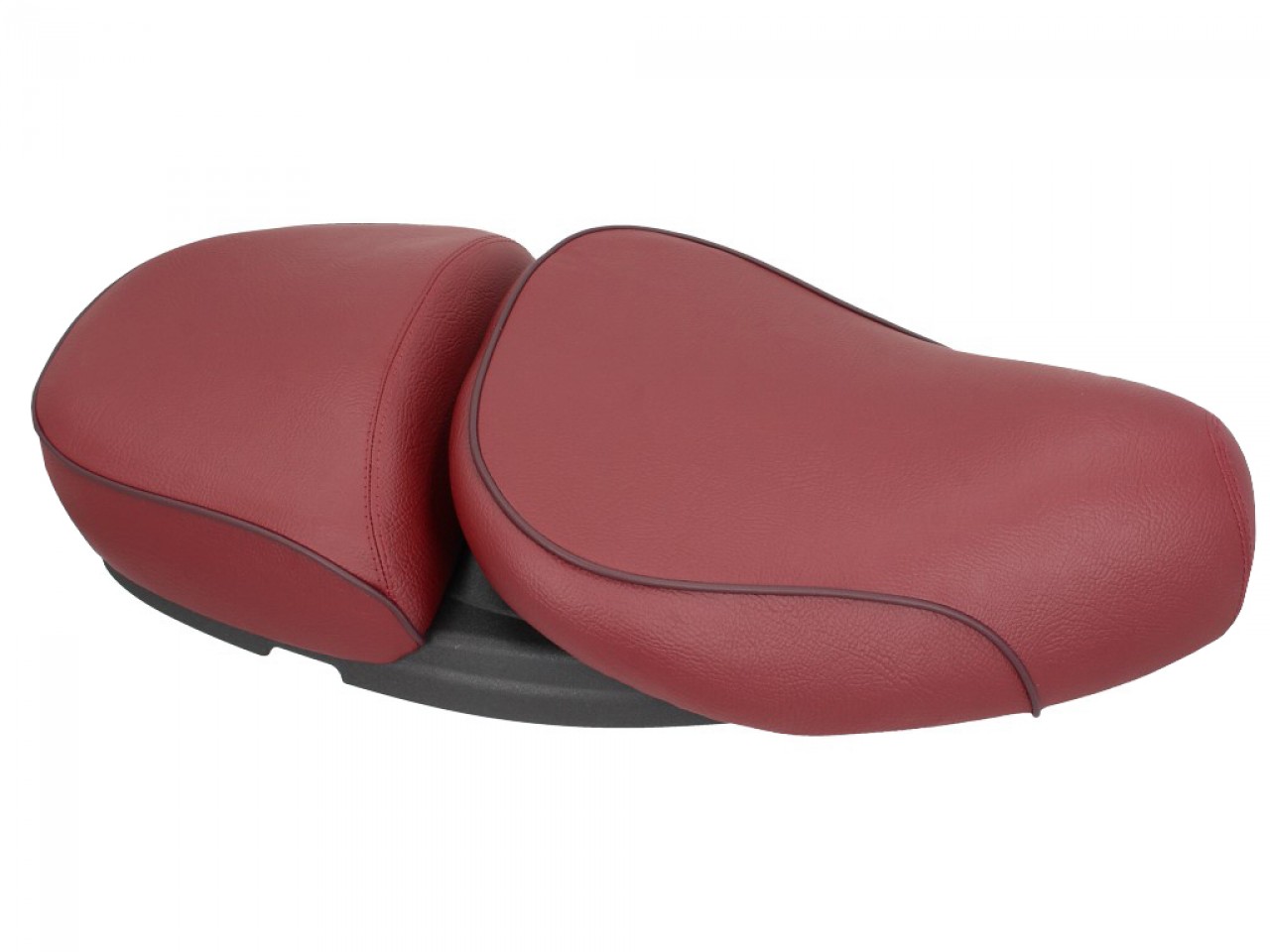Vespa 2 places selle en cuir véritable rouge pour LX 50-150ccm Touring, ET2/ET4 /LX/LXV/S 50-150ccm-