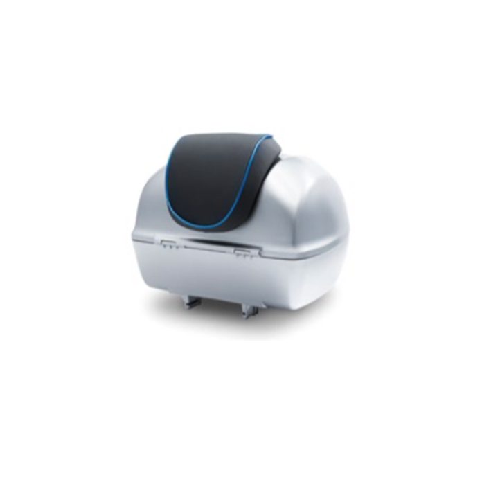 Dossier original pour top case Vespa Elettrica blu/blue