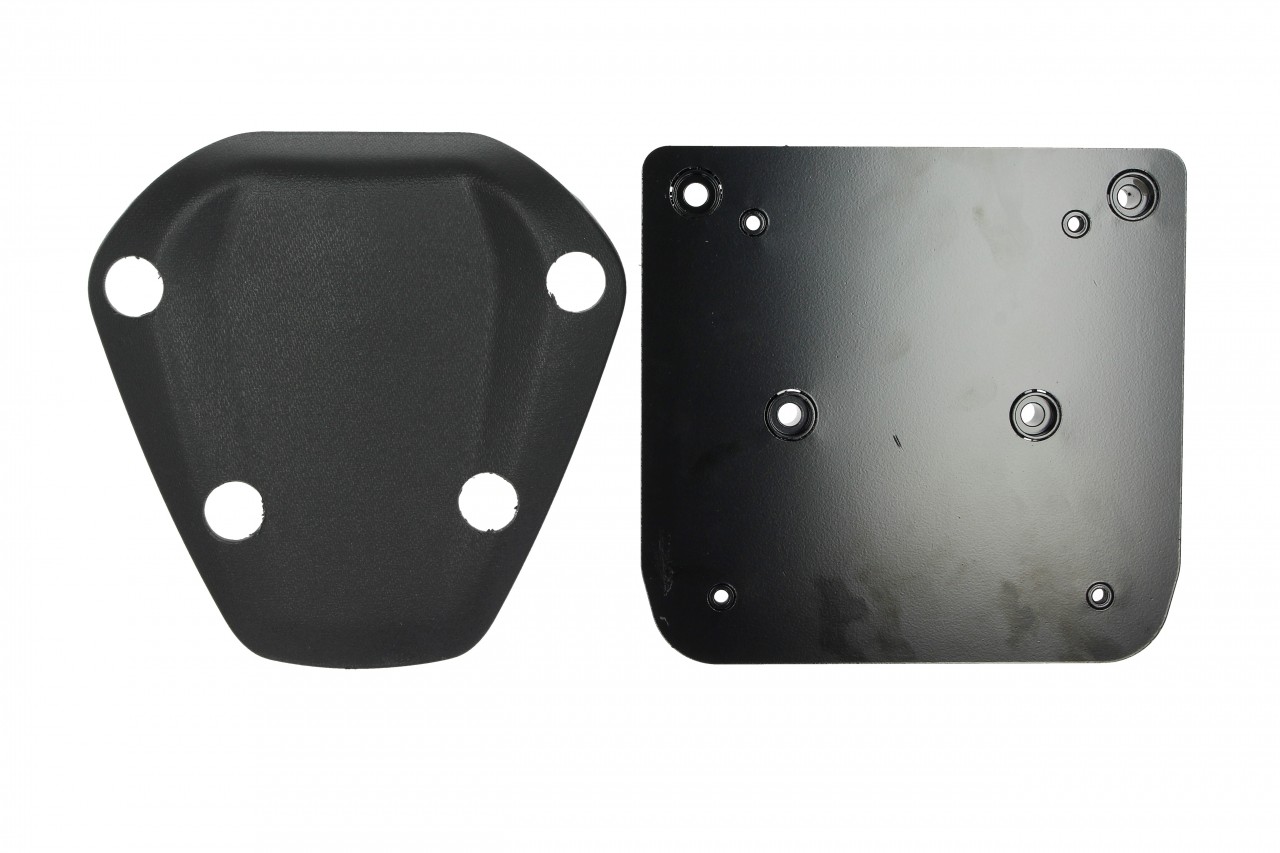Kit Top Case 36 l. gris mat 760/B original Piaggio pour Beverly HPE (plaque de maintien incluse)