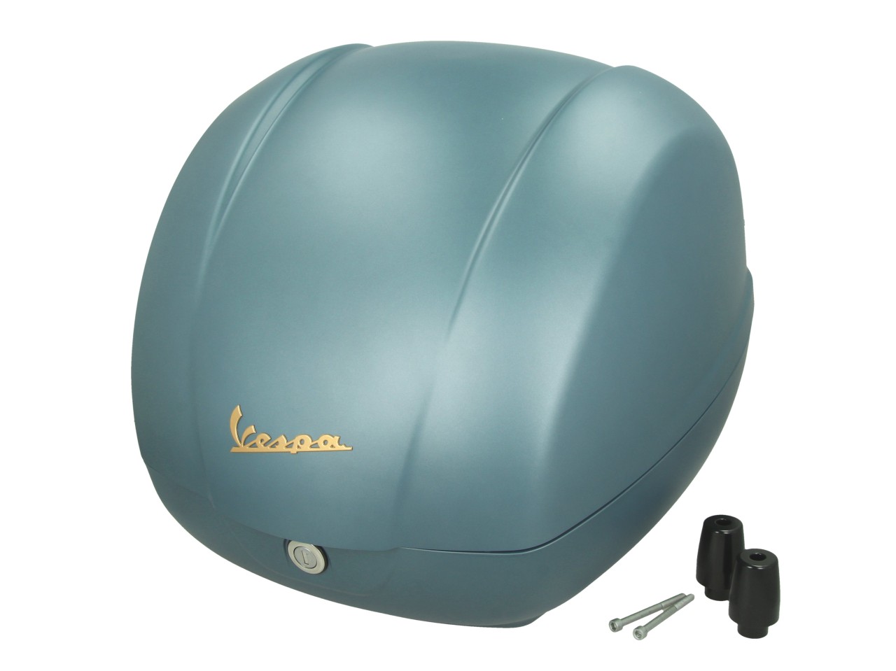 Top case Vespa 36 L bleu sans rembourrage dorsal Blue Officina 8 (D31)