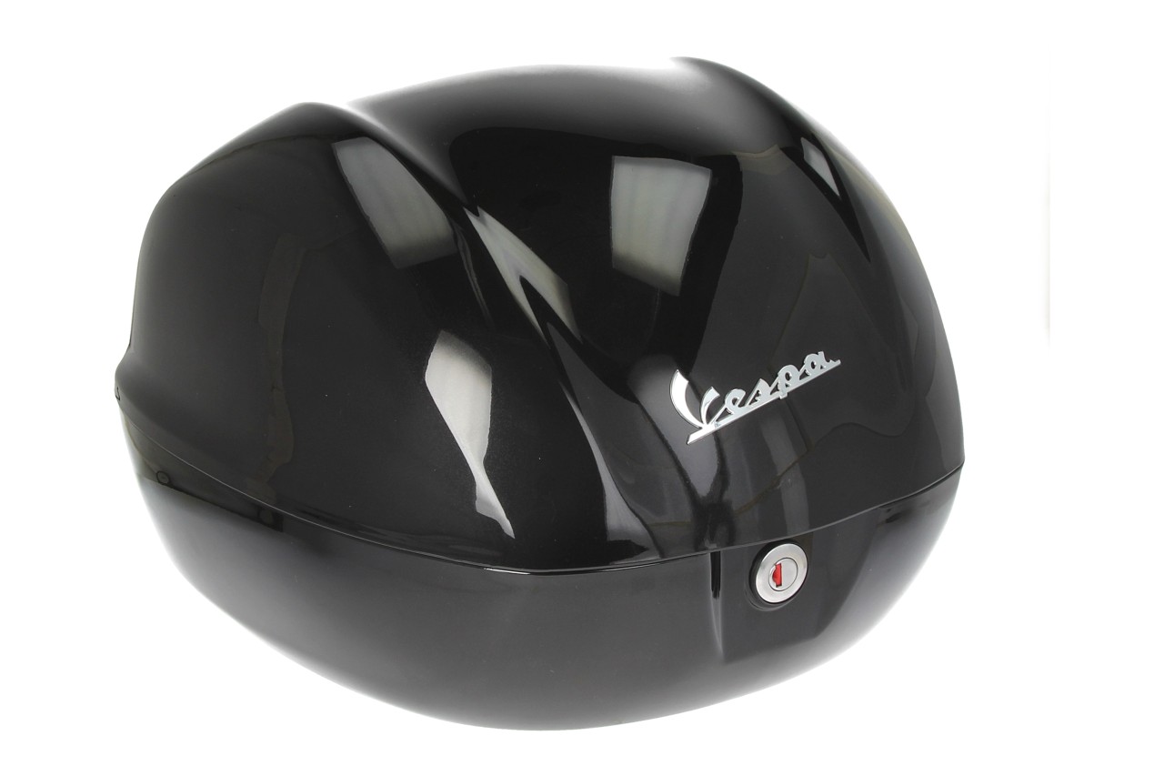 Top case Vespa 32 L noir brillant Nero Cosmo (98/A) sans rembourrage dorsal