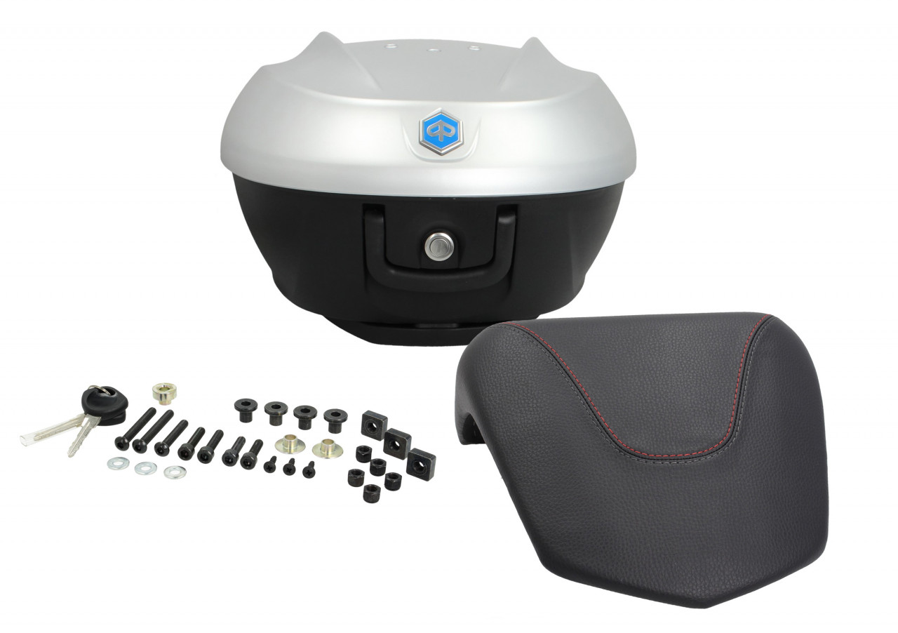 Top case 36L pour Beverly Sport Original Piaggio - ARGENTO COMETA 760/B