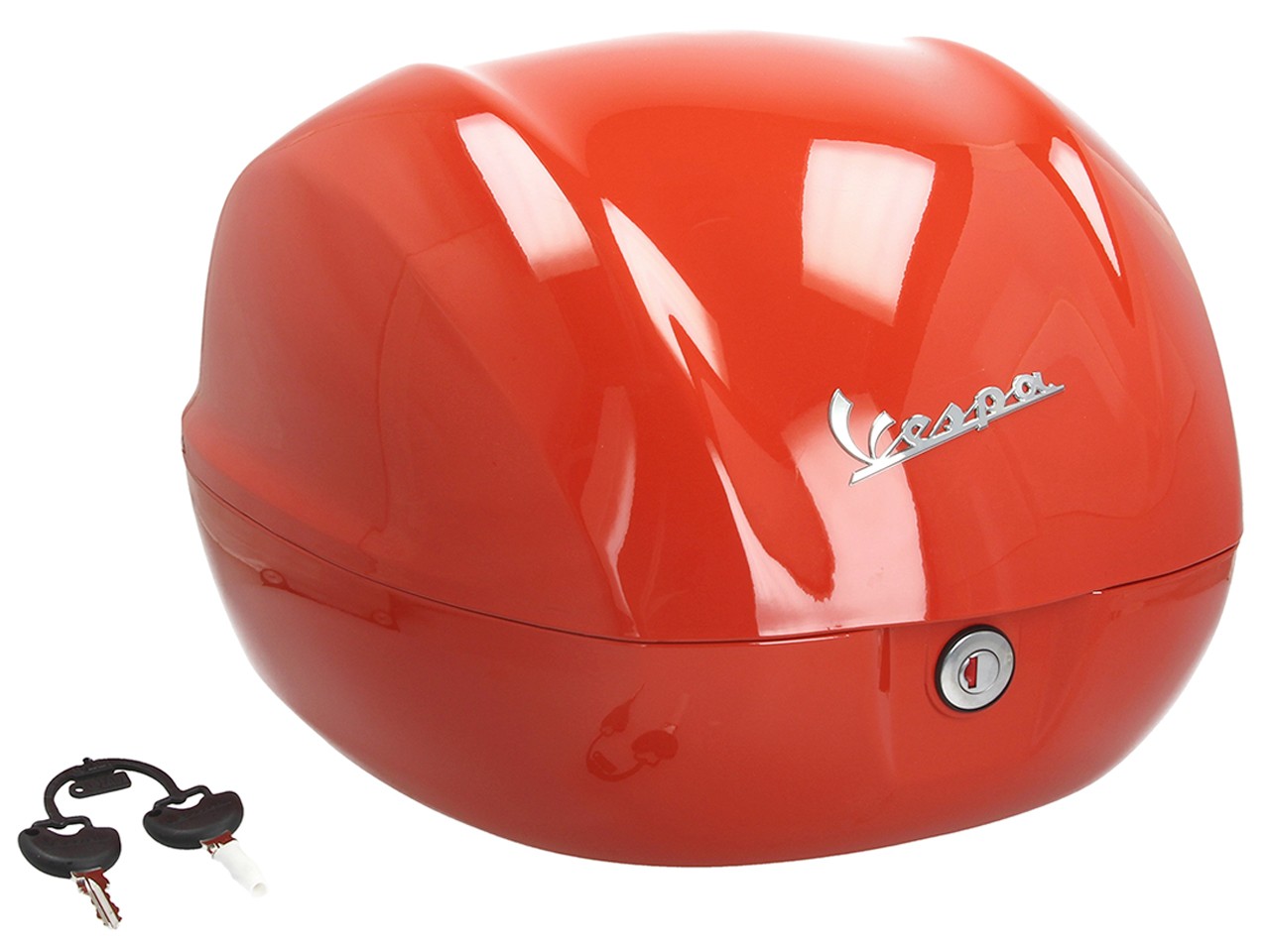 Top case Vespa 32 L orange brillant A11 sans dossier