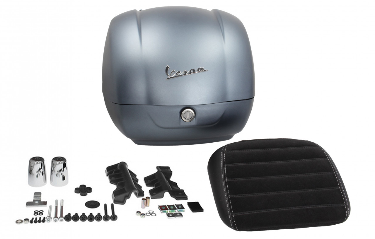 Top case original gris pour Vespa Sei Giorni