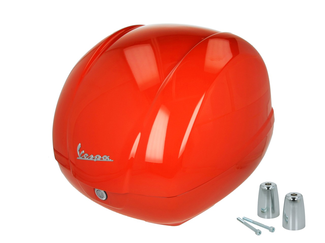Top case d'origine 36 L orange brillant A11 pour Vespa GTS 125/310 et GTV 310