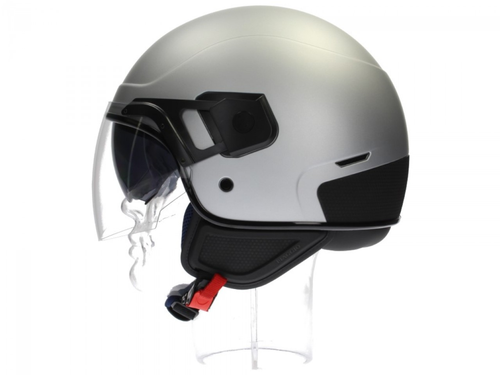 Casque jet Piaggio PJ gris, mat