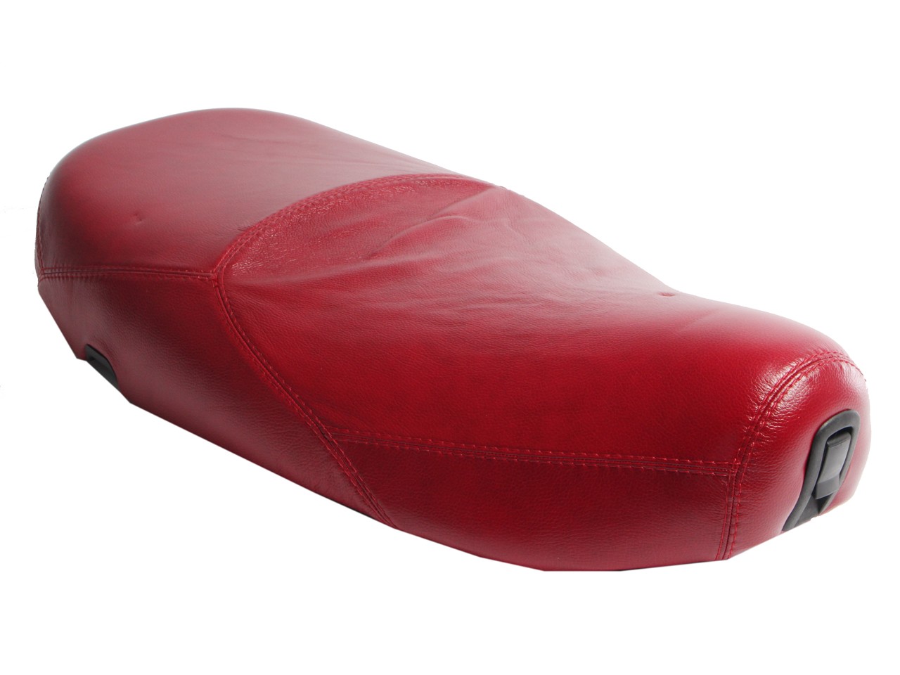 Selle Vespa en cuir véritable rouge pour LX 50-150ccm Touring, ET2/ET4 /LX/LXV/S 50-150ccm-