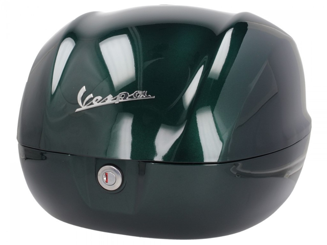 Top case original 32 l. pour Vespa Primavera / Sprint / GTS Racing 60s Verde Bosco 349/A