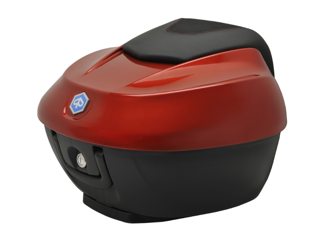 Kit Top Case 36 l. orange métallisé A12 original Piaggio pour Beverly HPE (plaque de maintien incluse)
