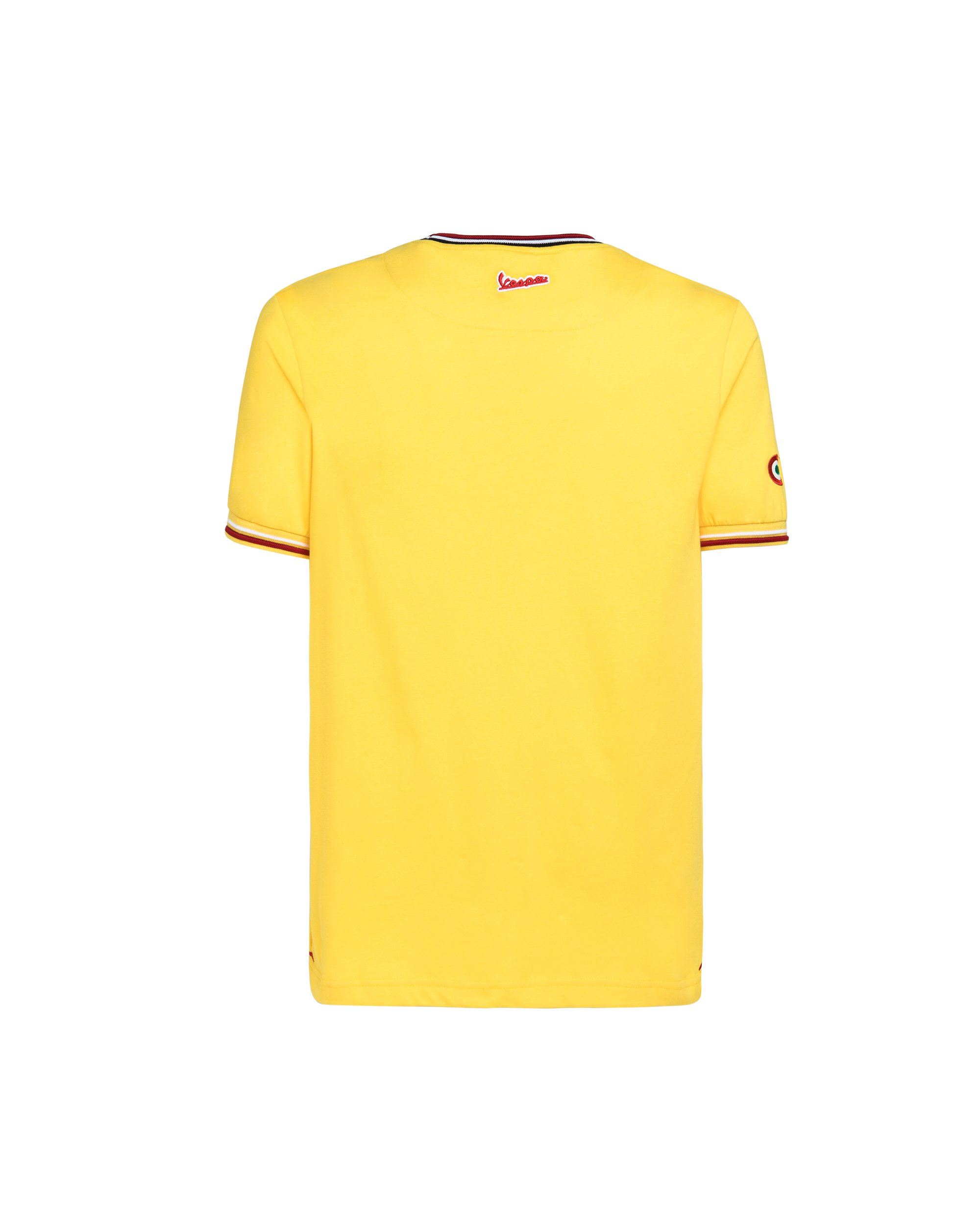 T-shirt Vespa moderniste homme jaune