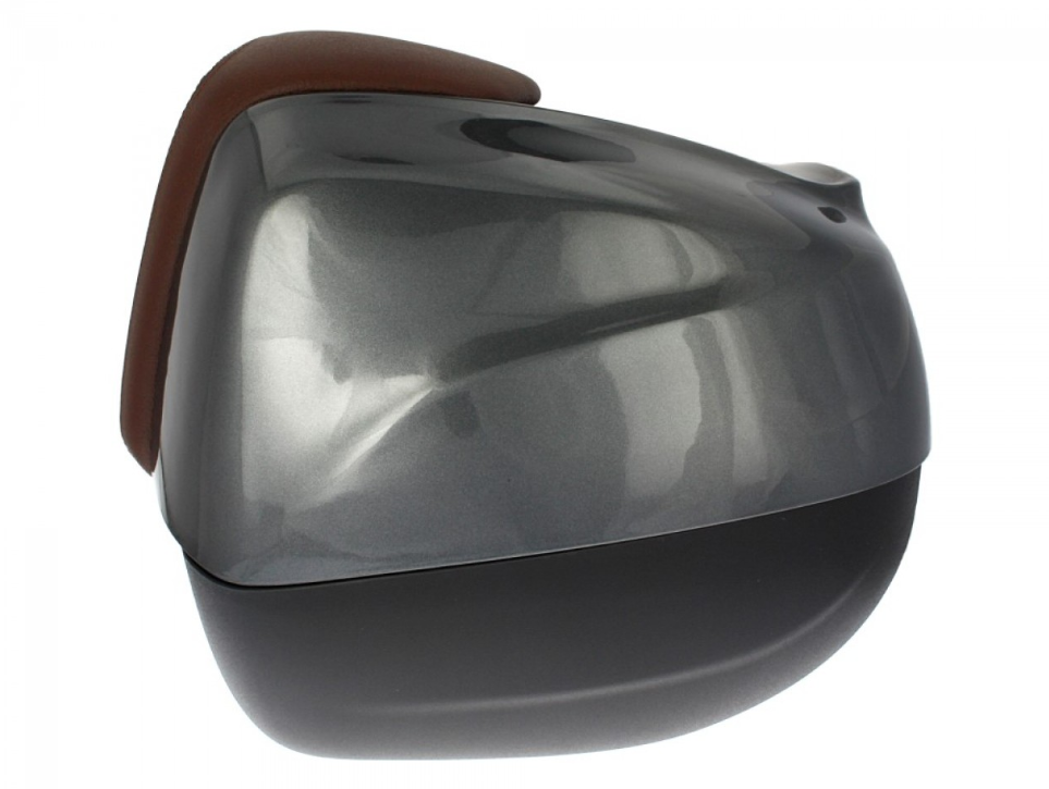 Top case 37 L avec dossier pour Piaggio Medley 125/150 (16-18) - gris 798/B