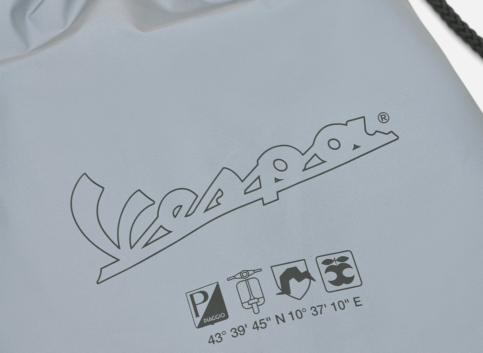 Sac de sport/sac à dos Vespa Blade gris, collection DEC