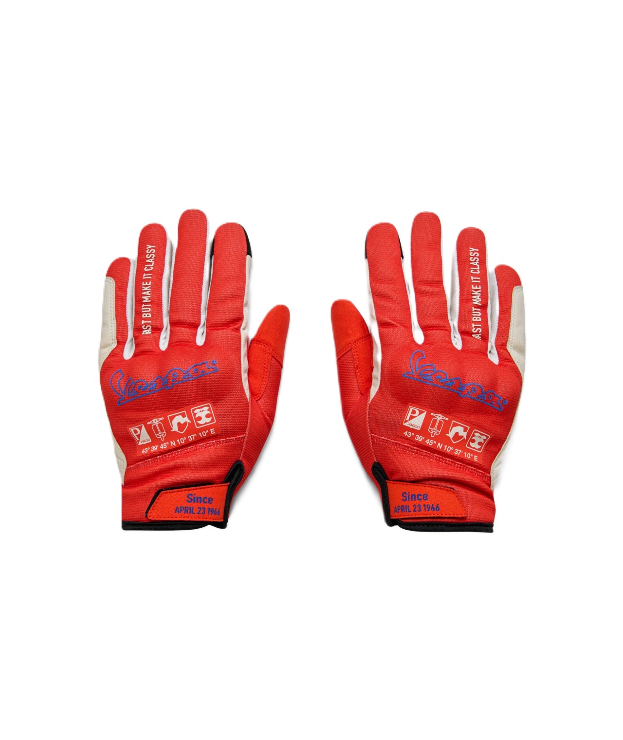 Gants Vespa orange DEC