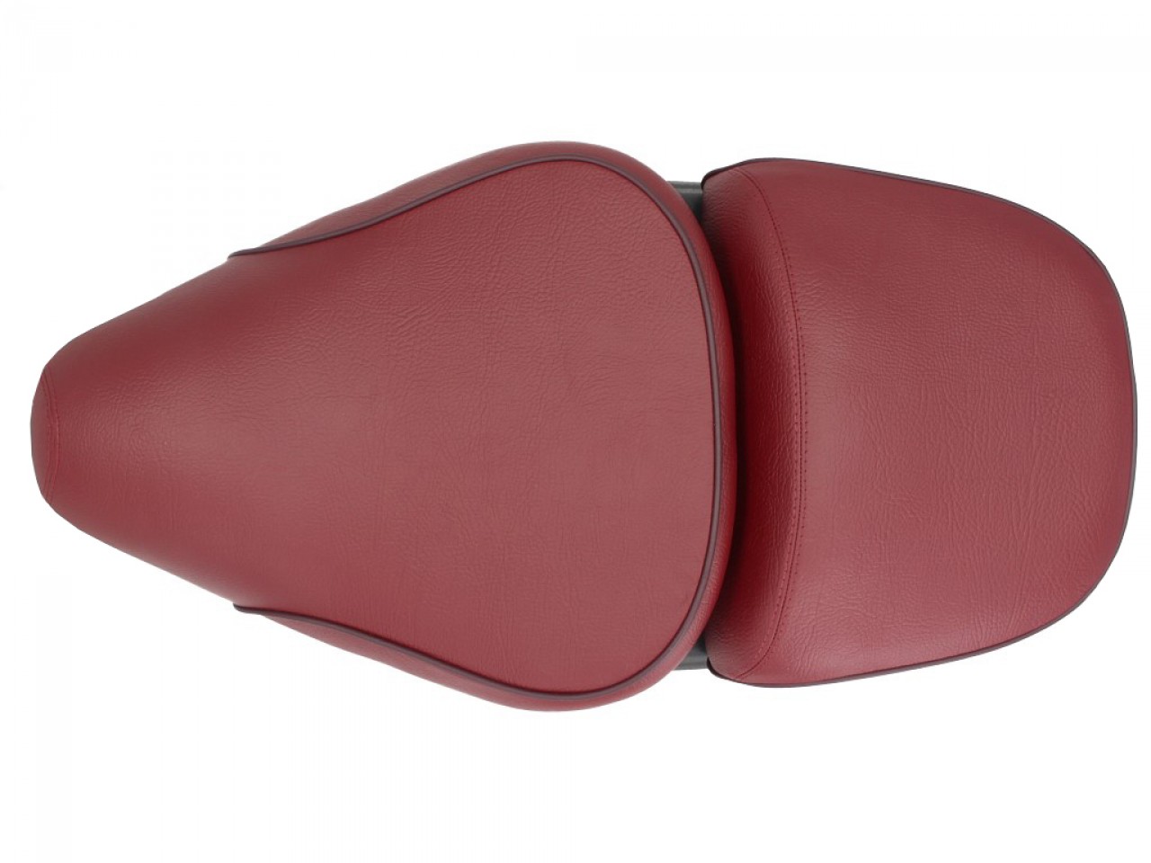 Vespa 2 places selle en cuir véritable rouge pour LX 50-150ccm Touring, ET2/ET4 /LX/LXV/S 50-150ccm-