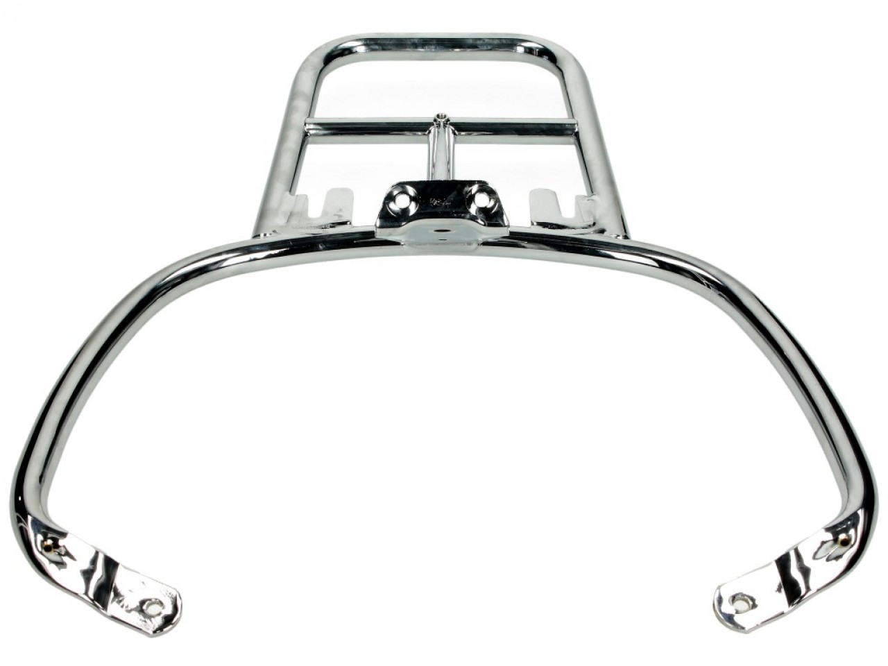 Porte-bagages arrière chromé pour Vespa Primavera / Sprint / Elettrica