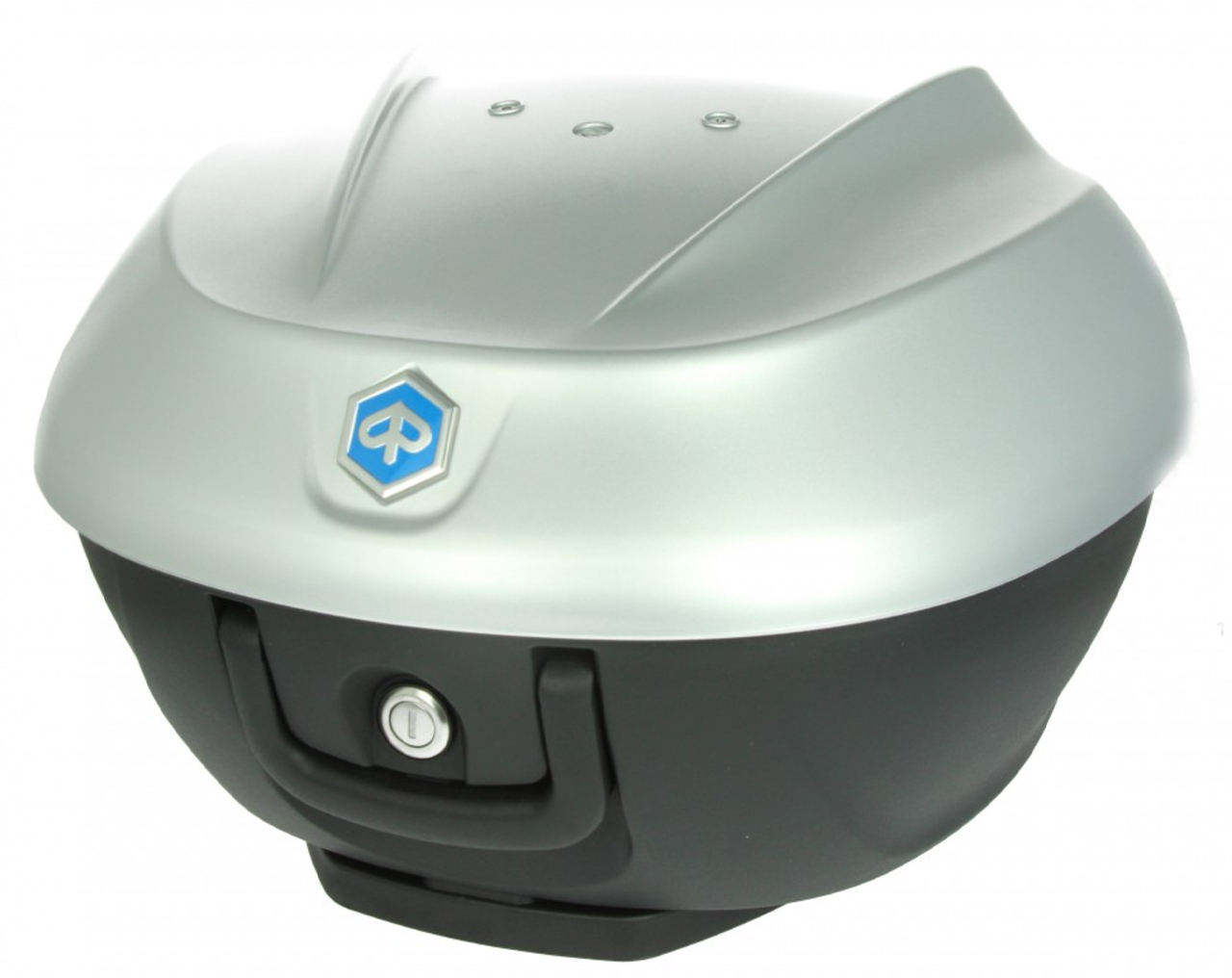 Kit Top Case 36 l. gris mat 760/B original Piaggio pour Beverly HPE (plaque de maintien incluse)