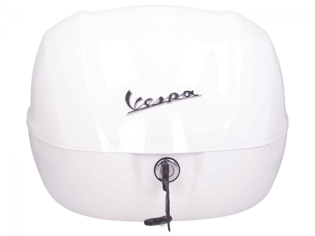 Kit top case 32L blanc montebianco (BR/544), porte-bagages chrome pour PIaggio Medley 125 (24-)