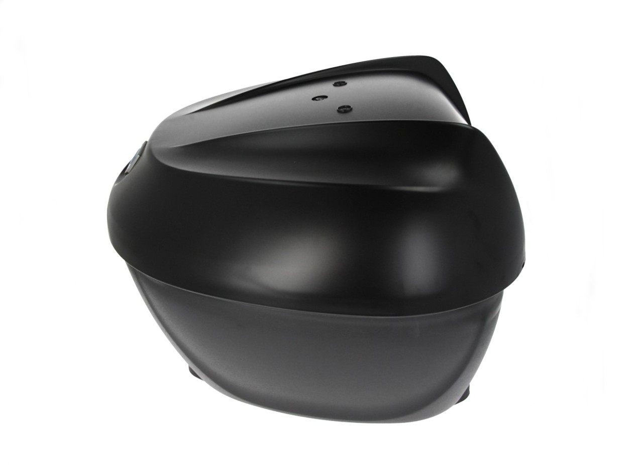 Top Case Kit 36 l. Noir Meteora 93/B Original Piaggio pour Beverly HPE (plaque de maintien incluse)