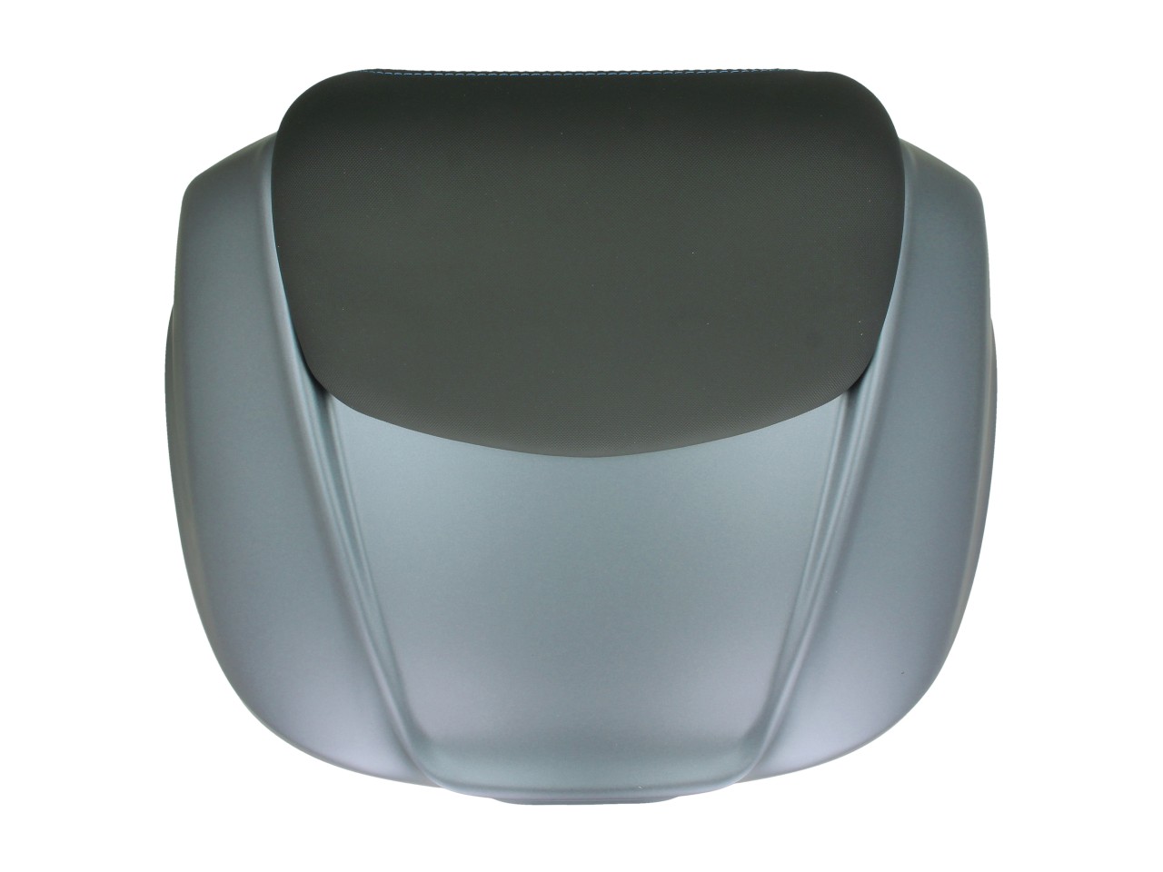 Top case 37 L avec dossier pour Piaggio MP3 HPE Maxi 400 Sport / Maxi 530 Exclusive - grigio titani