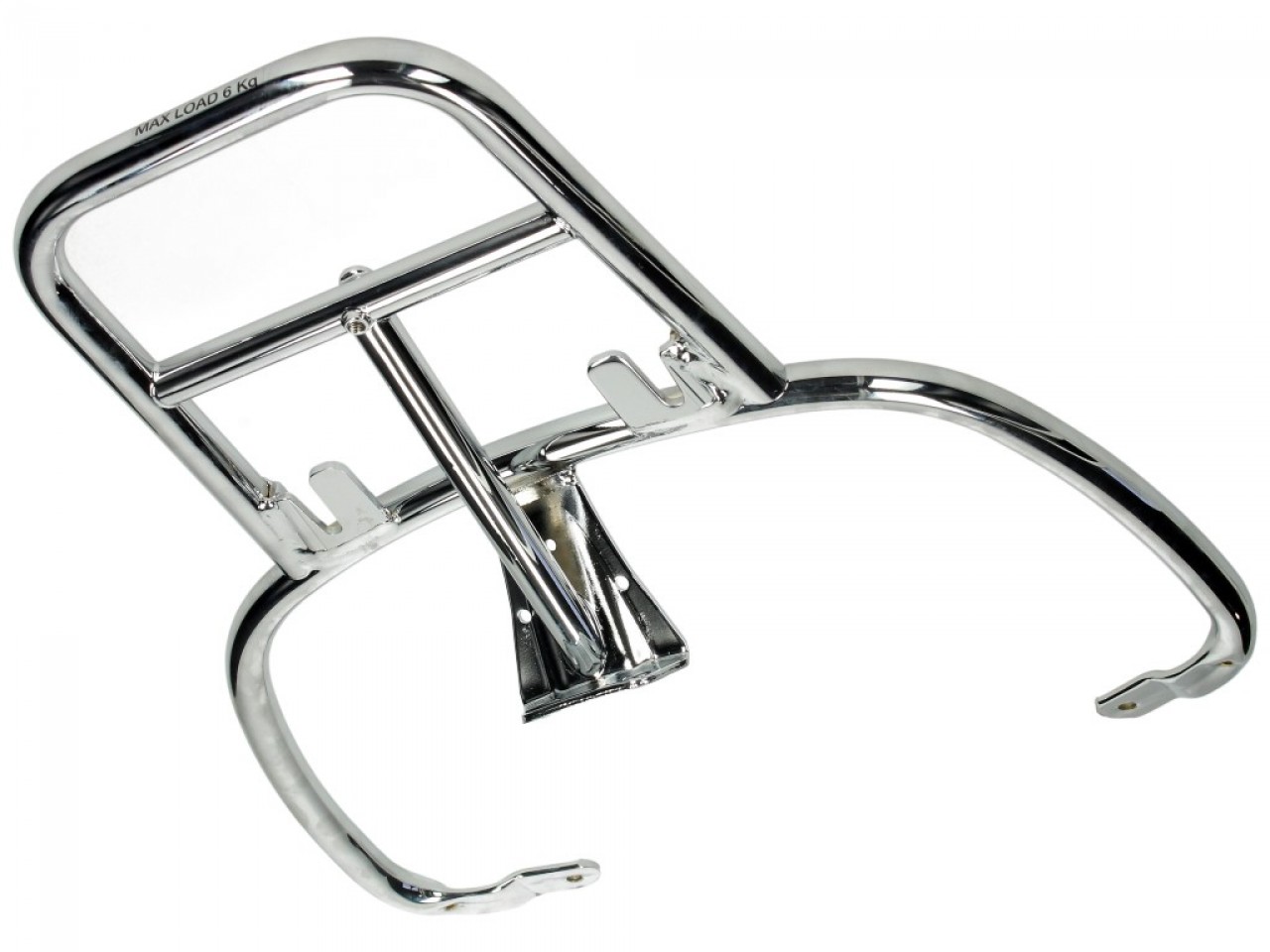 Porte-bagages arrière chromé pour Vespa Primavera / Sprint / Elettrica