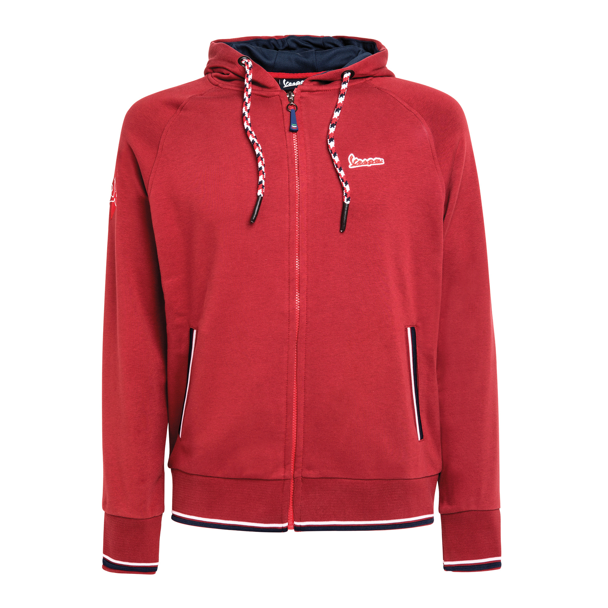 Vespa Sweat Shirt Veste en coton moderniste hommes rouge