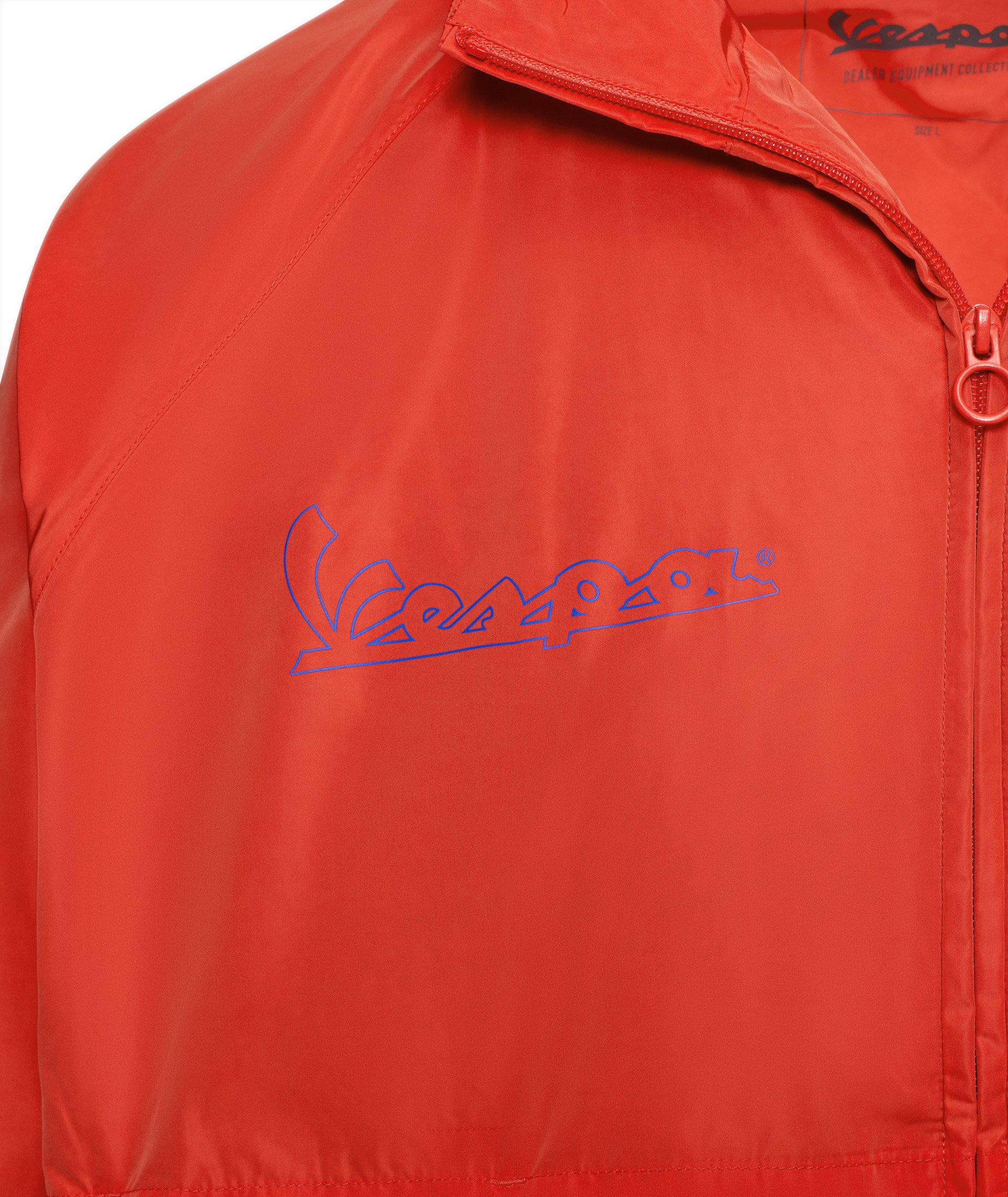 Veste coupe-vent Vespa orange «Flame», collection DEC