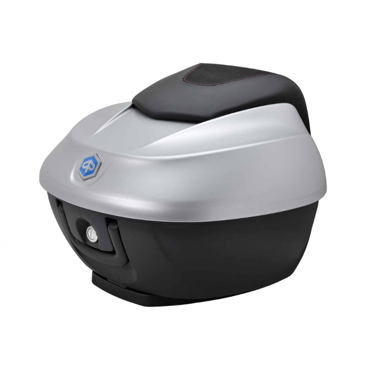 Kit Top Case 36 l. gris mat 760/B original Piaggio pour Beverly HPE (plaque de maintien incluse)