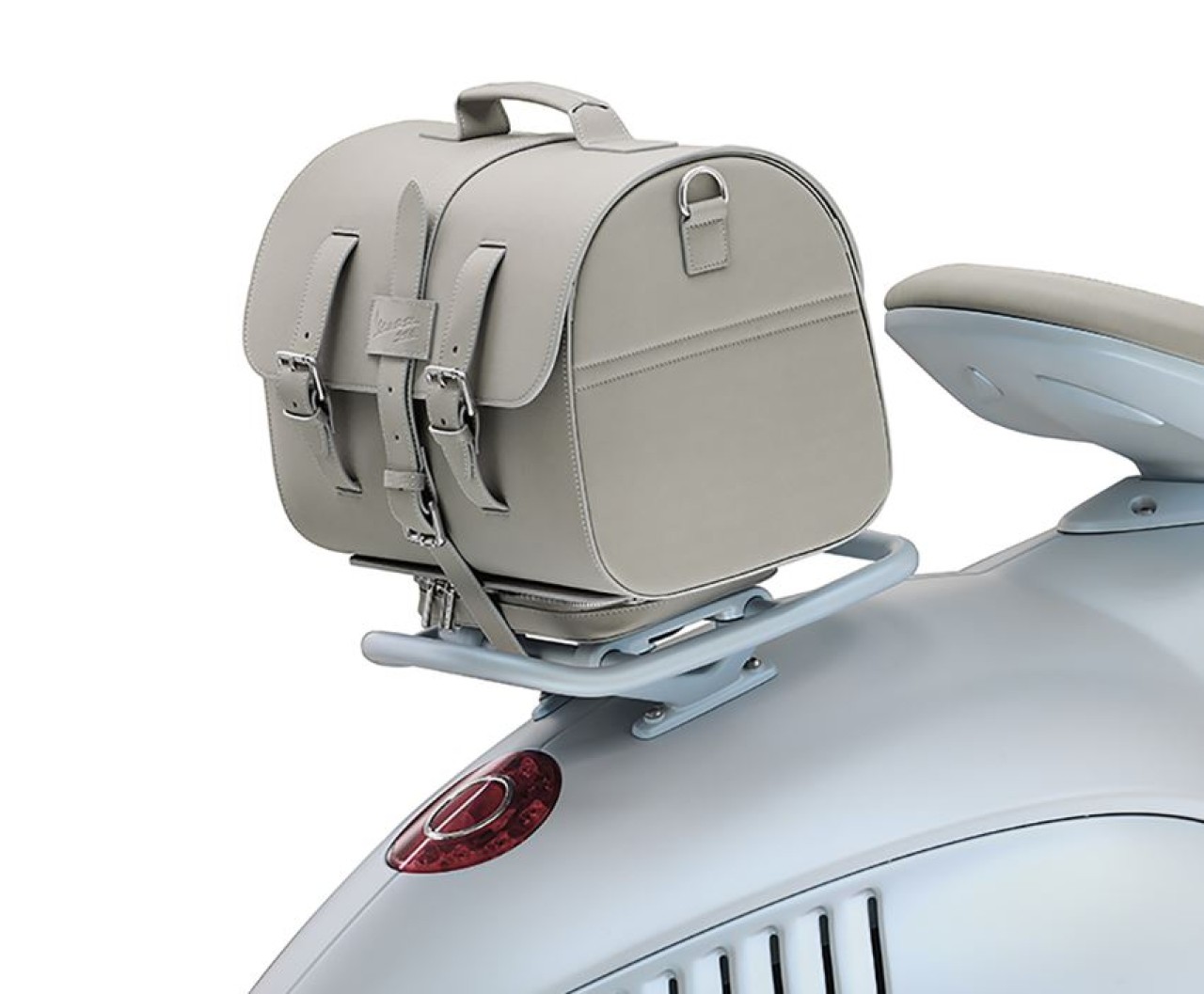 Valise en cuir originale pour Vespa 946 Special Edition Snake - beige