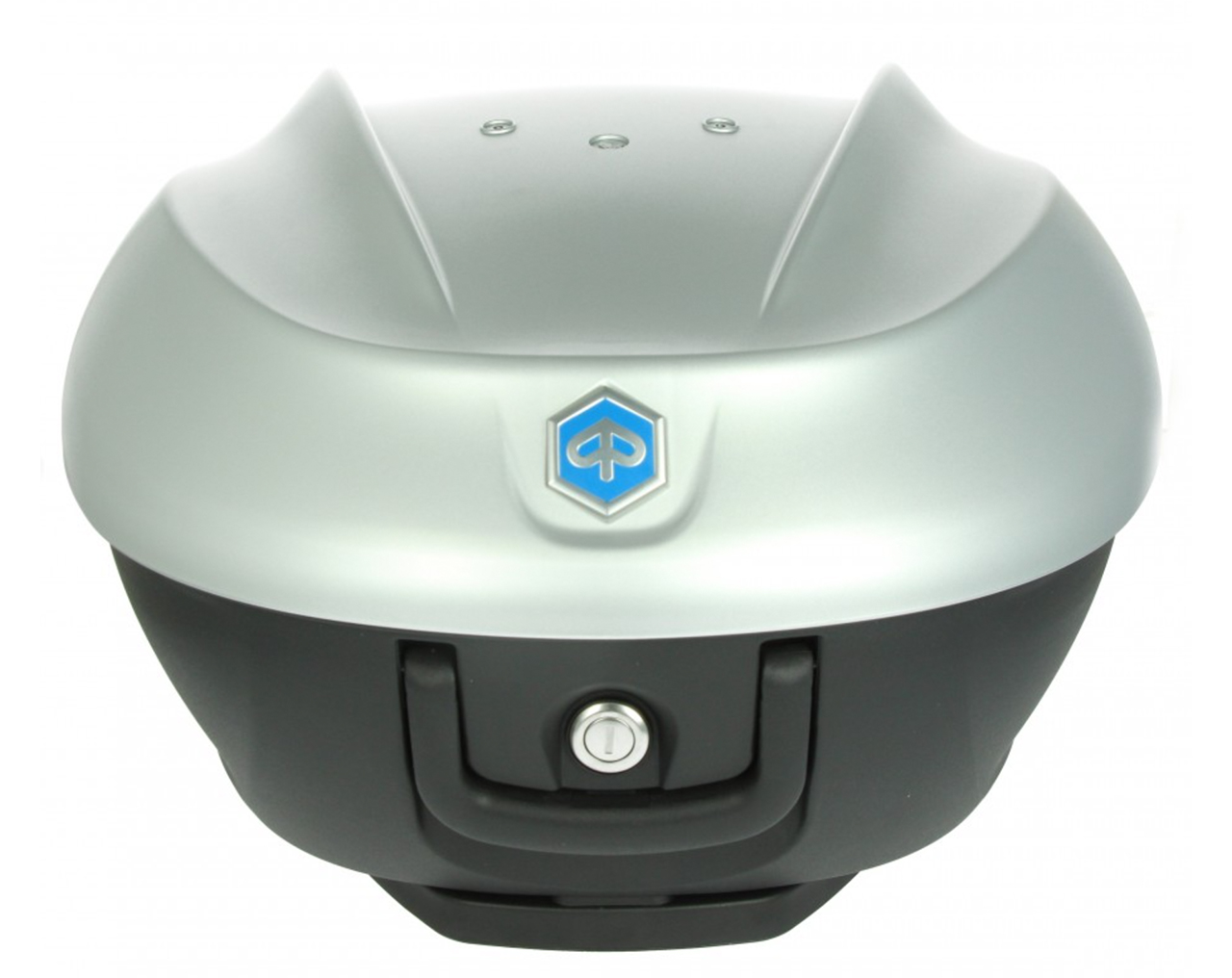 Kit Top Case 36 l. gris mat 760/B original Piaggio pour Beverly HPE (plaque de maintien incluse)
