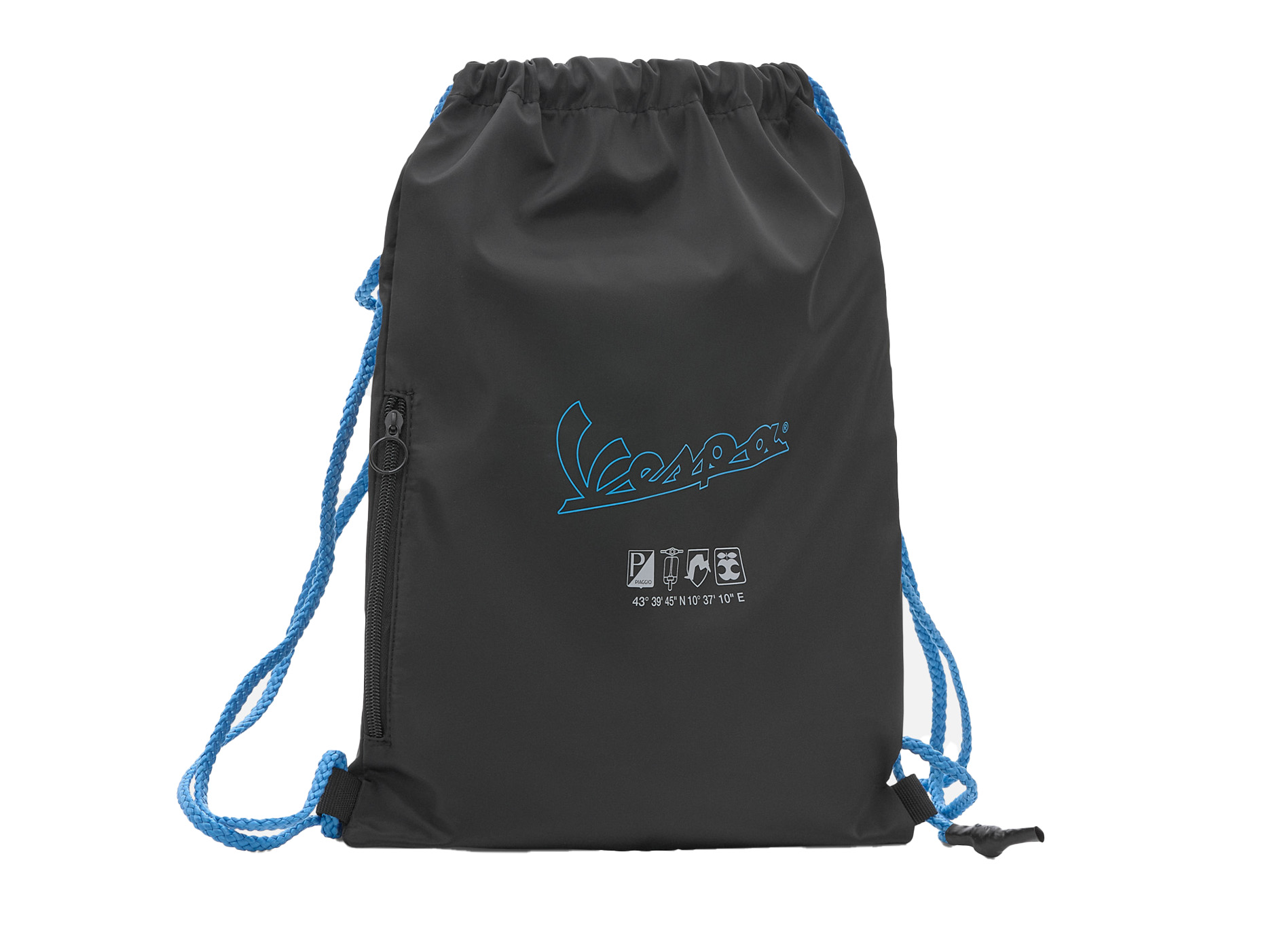 Sac de sport/sac à dos Vespa noir bleu Collection DEC