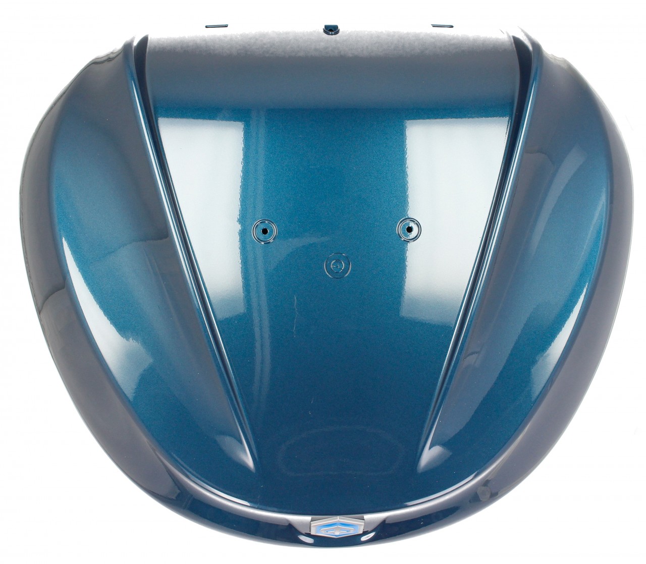Top Case Kit 36 l. Bleu Oxygen B12 Original Piaggio pour Beverly HPE (plaque de maintien incluse)