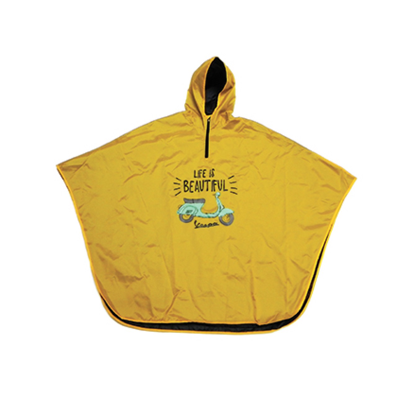 Poncho de pluie Vespa jaune