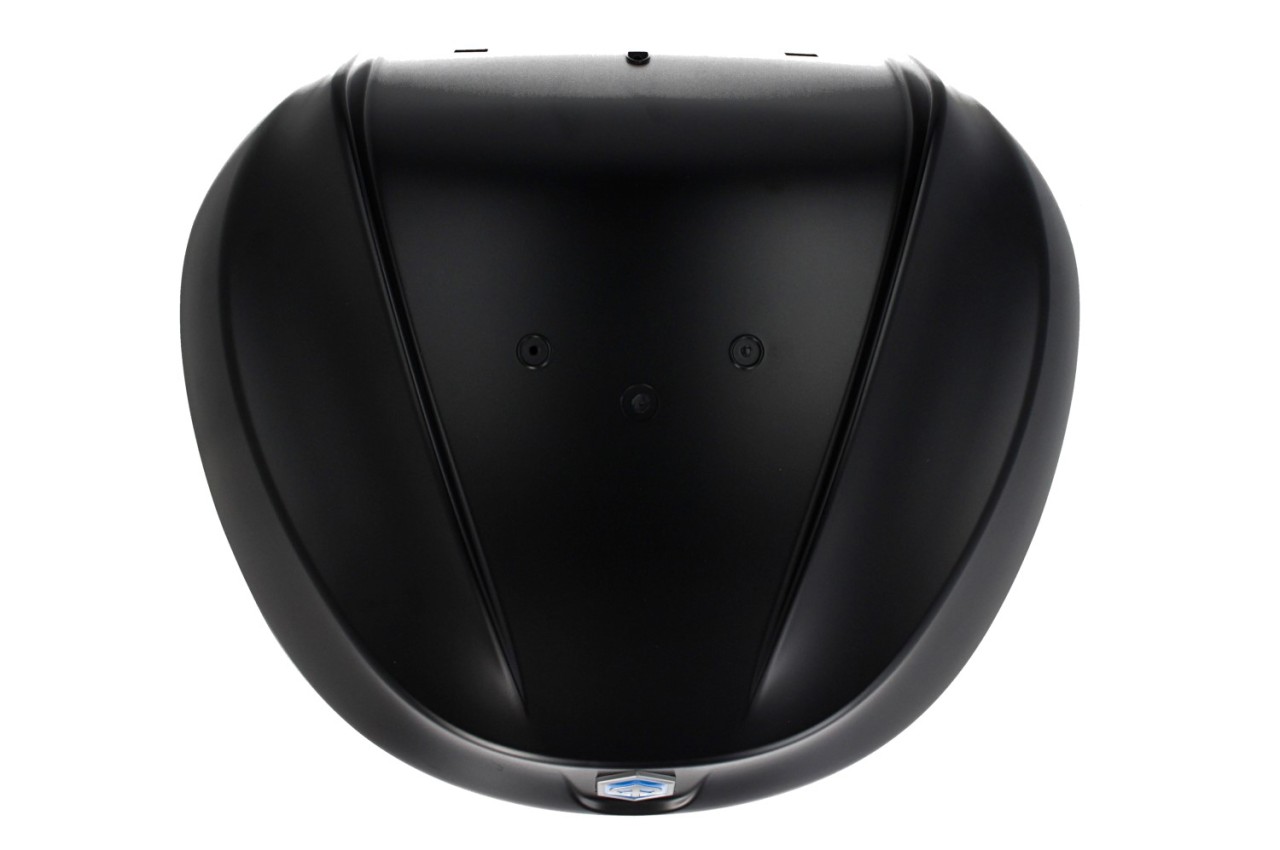 Top Case Kit 36 l. Noir Meteora 93/B Original Piaggio pour Beverly HPE (plaque de maintien incluse)