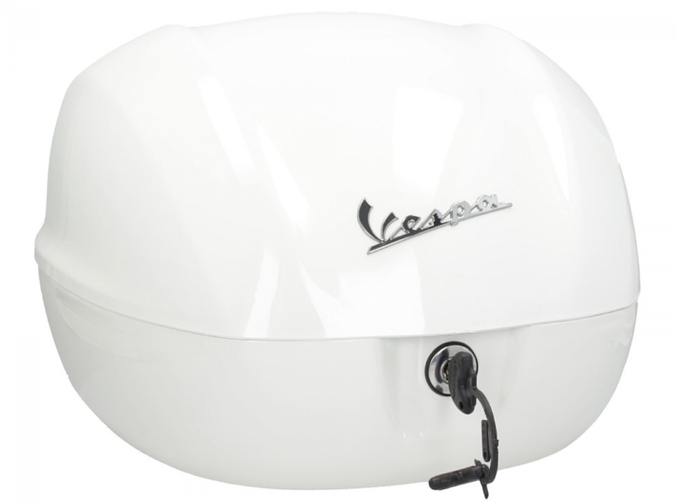 Topcase Vespa 32 L blanc brillant 544 sans dossier