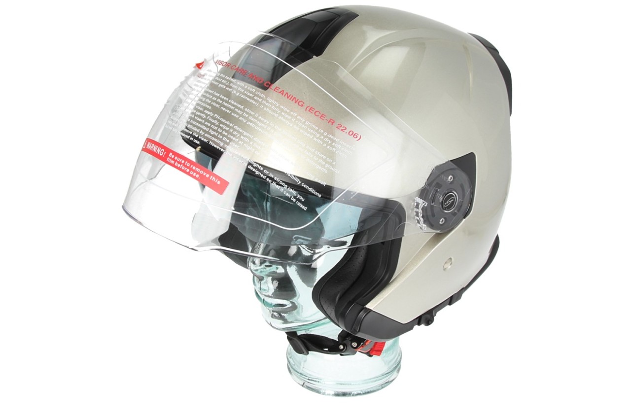 Casque Piaggio Full Jet PFJ gris brillant