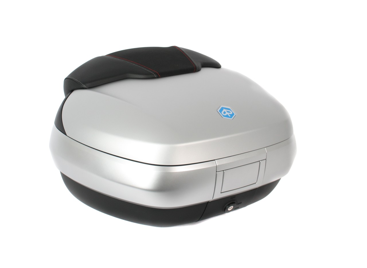 Top Case 50 l, (H4_gris mat 760/B) incl. coussin dorsal pour Piaggio MP3 500 Sport Advance HPE