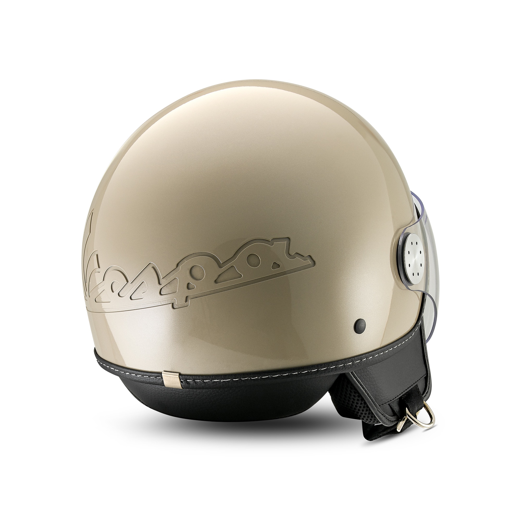 Vespa casque jet visor 4.0 beige avvolgente