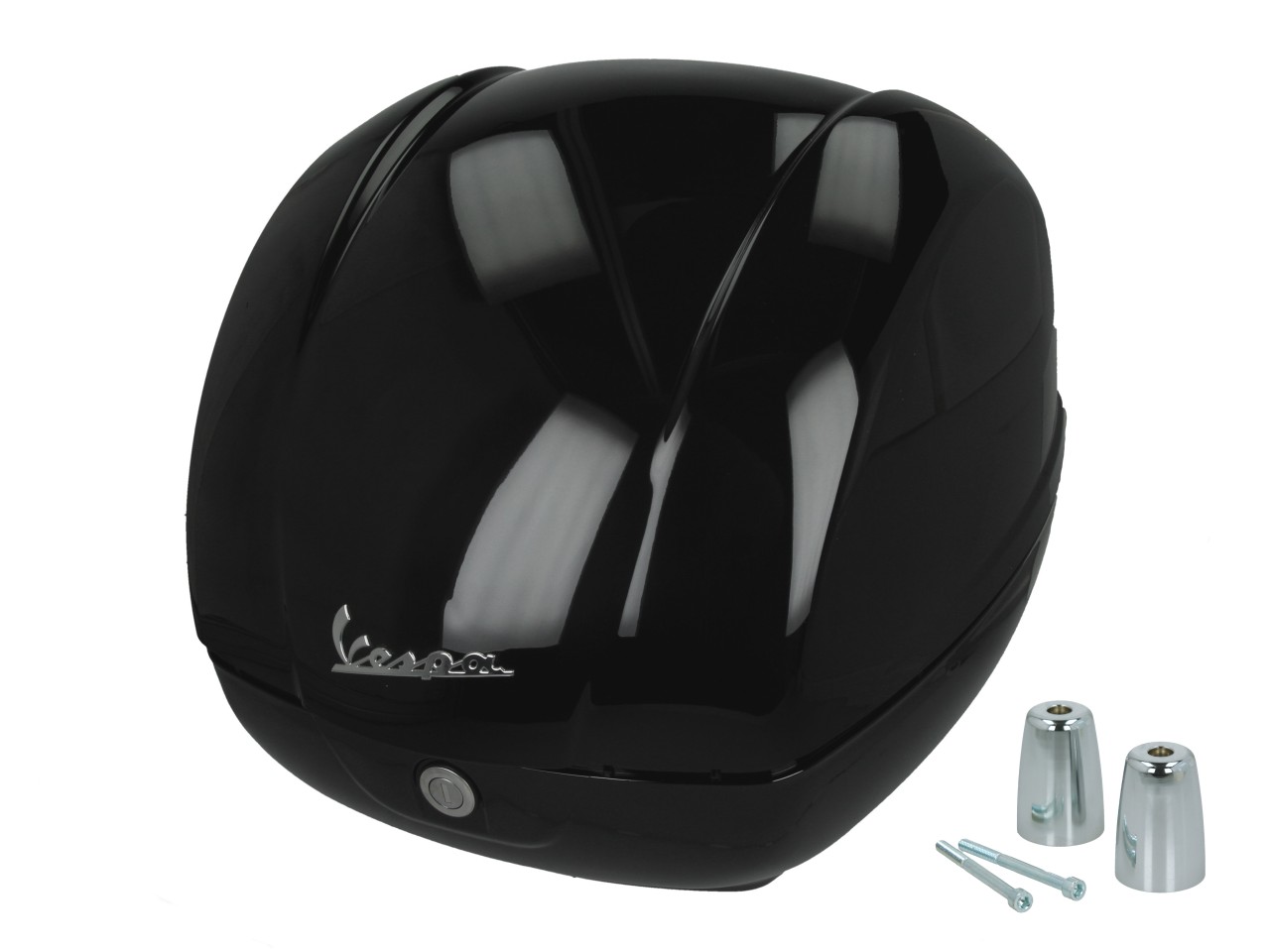 Top case d'origine 36 L noir brillant 094 pour Vespa GTS 125/310 et GTV 310